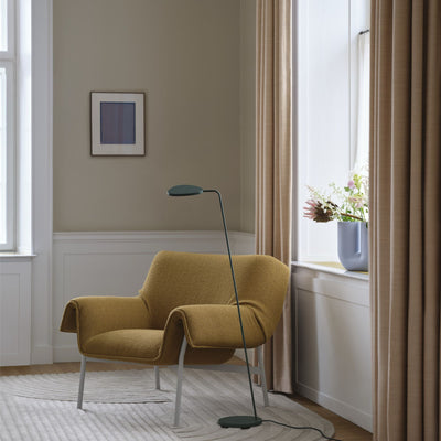 Muuto Leaf floor lamp, dark green