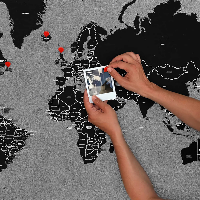 Palomar Pinworld by countries mini (77x48cm), black