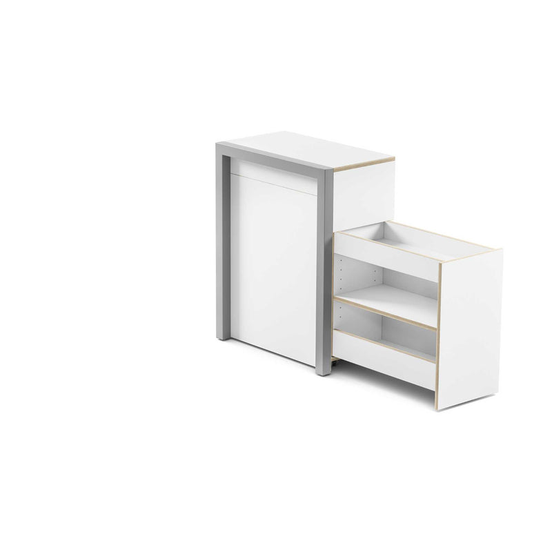 Alwin's Secretary The Idealist extendable table, white