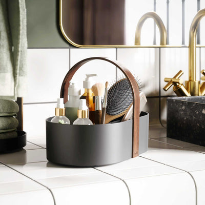 Umbra Bellwood caddy, black/walnut