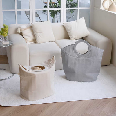 Gudee Alfio laundry basket, linen blue