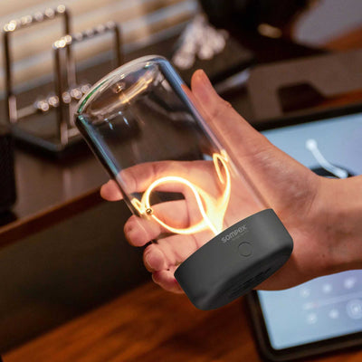 Sompex Pulse rechargeable lamp, anthracite