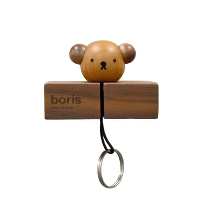 Boris wooden keyring with magnet stand