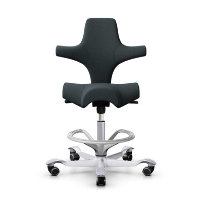 Hag Capisco 8106 Fabric, petrolium/silver