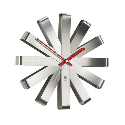 Umbra Ribbon wall clock ø30, steel