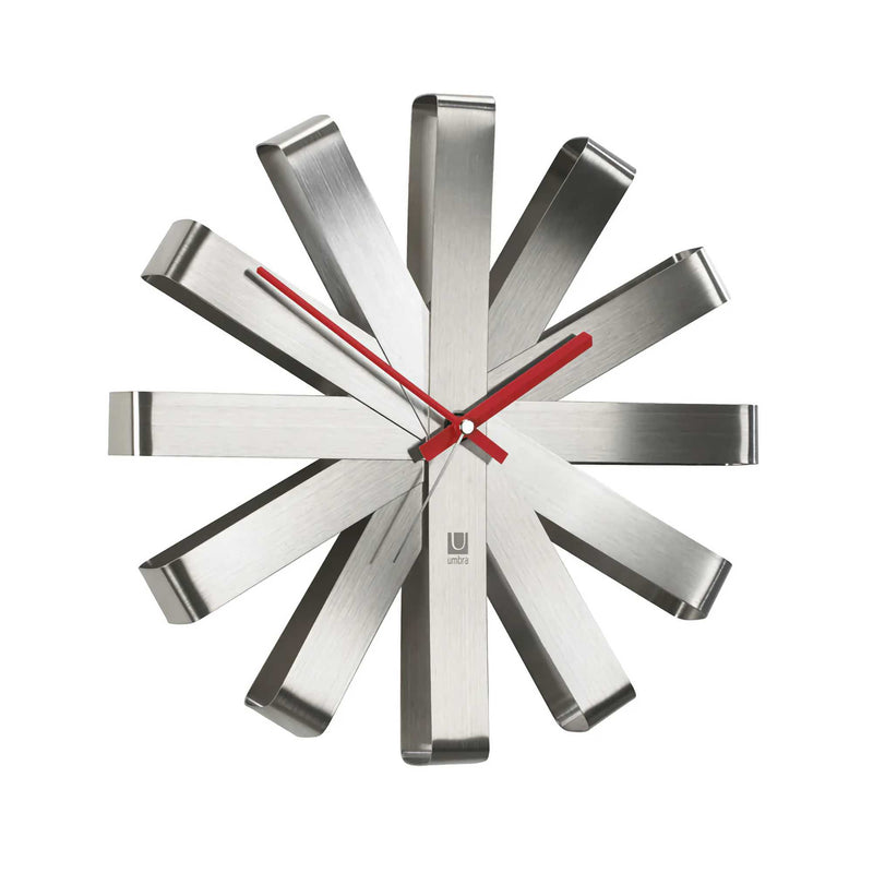 Umbra Ribbon wall clock ø30, steel