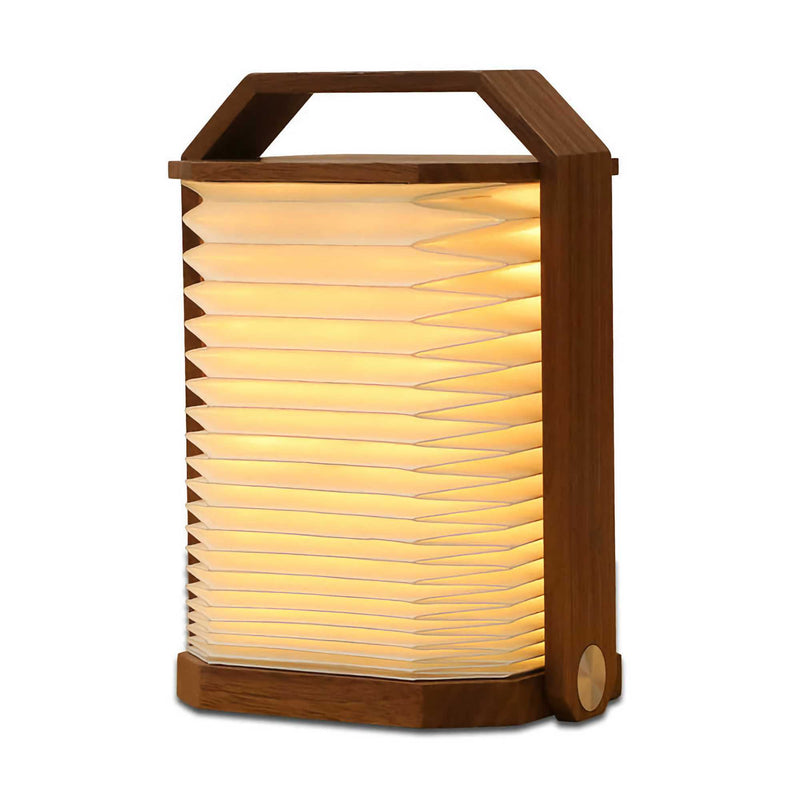 Gingko Smart Origami lamp, american walnut