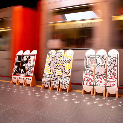 KeithHaring Skateboard Set of 3, Untitled (Electric)