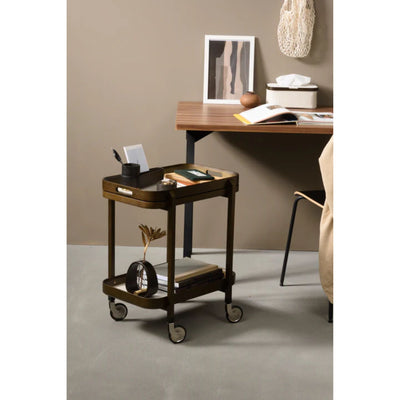 Gudee Roca cart 2-tier rectangle, brown