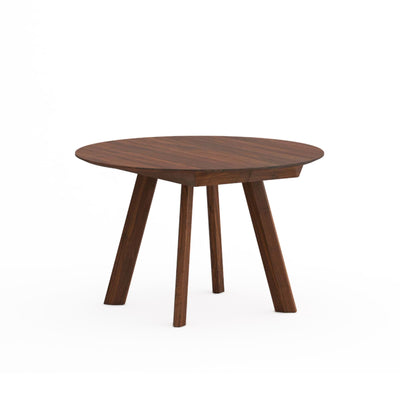 Rhombi Butterfly Ø100 extendable table, walnut