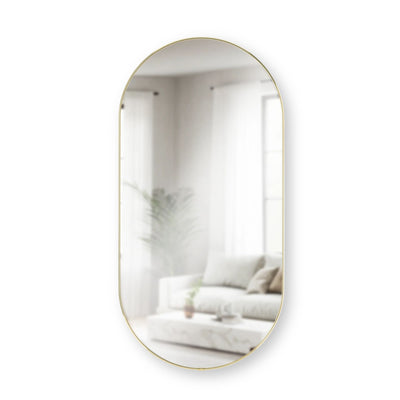 Umbra Hubba Pill mirror 91, brass