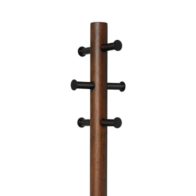 Umbra Pillar stool & coatrack, walnut