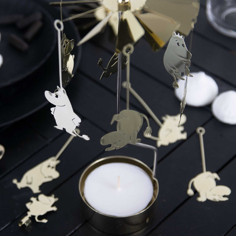 Pluto Moomin Rotary candle holder, gold