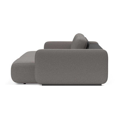 Vogan Sofa bed with backshelf, 521MixedDanceGrey