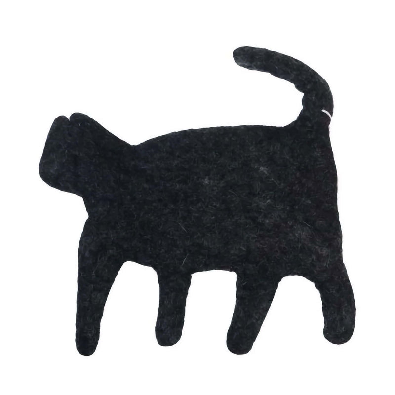 Marushin Nepal kitchen felt pot mat, cat