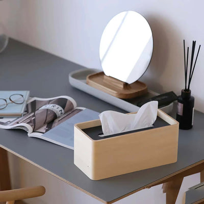 Lemnos Stock tissues box, black