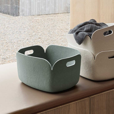Muuto Restore basket 48 x 35 cm, dusty green
