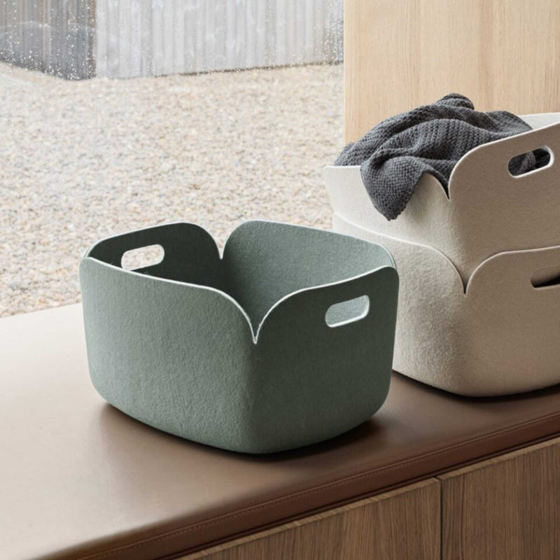Muuto Restore basket 48 x 35 cm, dusty green