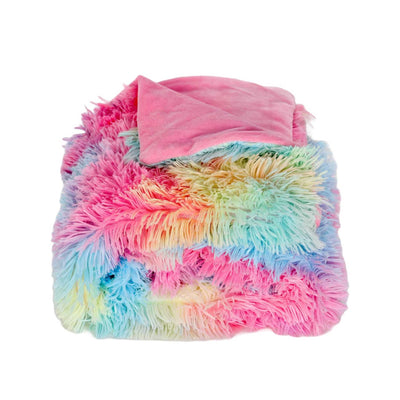 Kanguru Plaid Ultra Soft blanket 130x170cm, rainbow