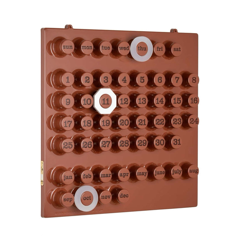 Ring-A-Date perpetual calendar, café mousse