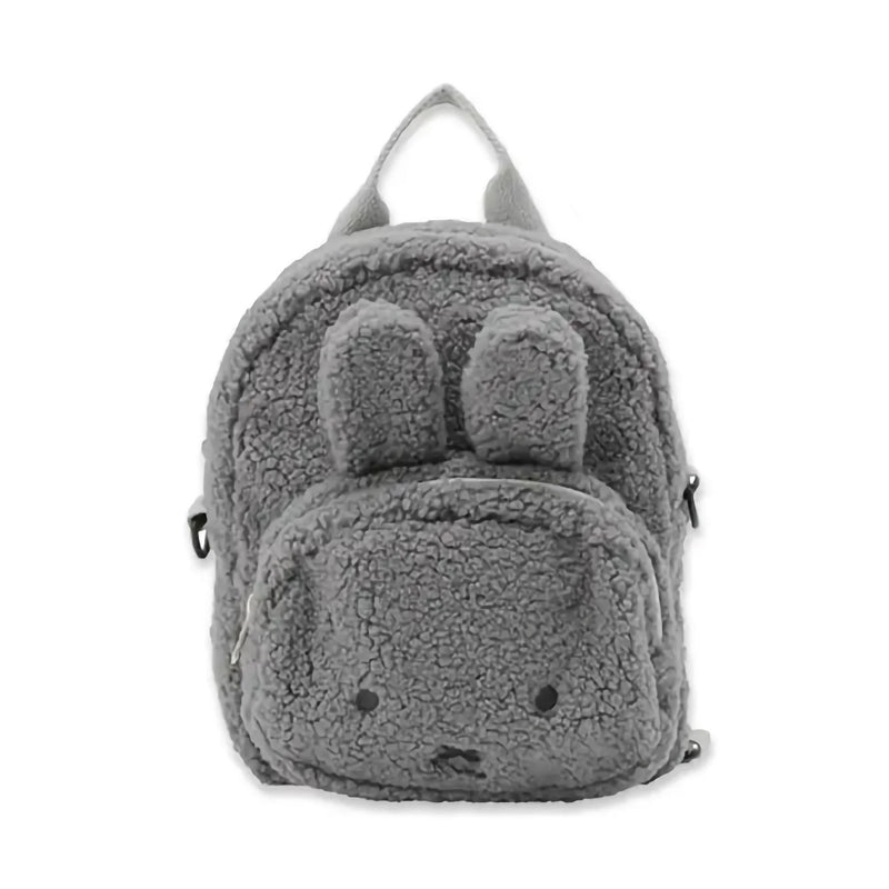 Miffy Face Fluffy backpack, grey