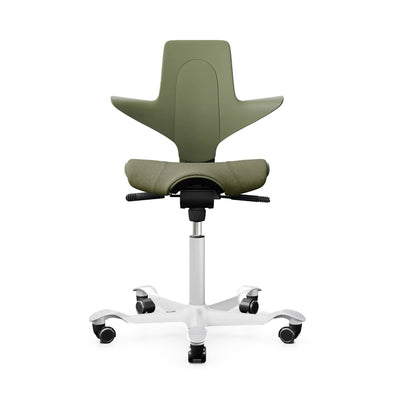 Hag Capisco Puls 8020 fabric, cura moss/white
