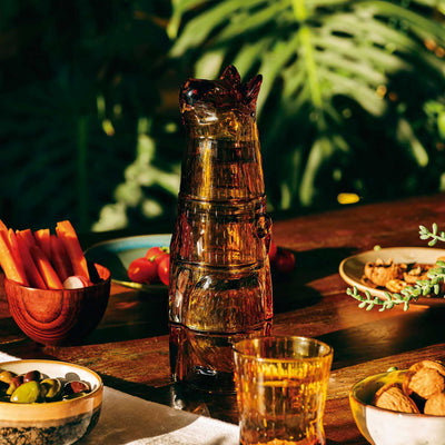 DOIY Kitty stackable glasses, Ginger