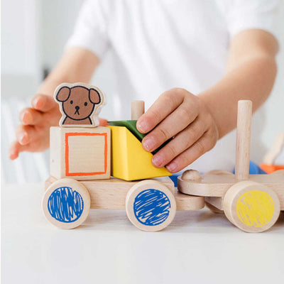 Bambolino Miffy Wooden Block Train