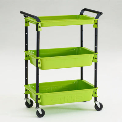TOYO TWR-4SB steel tool trolley, Green