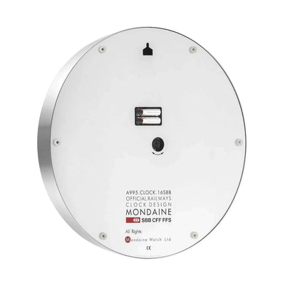 Mondaine wall clock ø40, silver