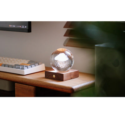 Gingko Amber crystal light, rain cloud