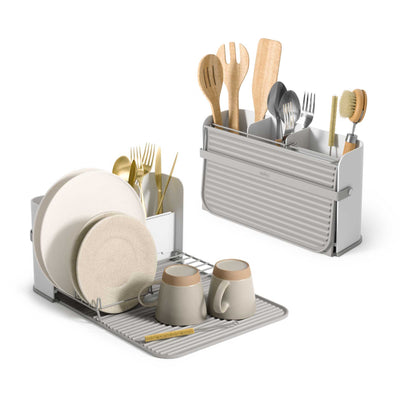 Umbra Sling Dish Rack, white/grey