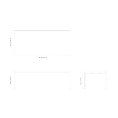 Audo Copenhagen Co Table (240x100cm)