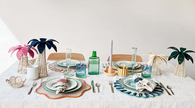 Coro Cora Flowers Around placemat, natural