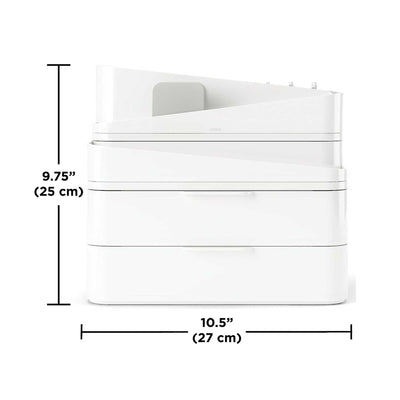 Umbra Glam Large Organizer , White/Grey