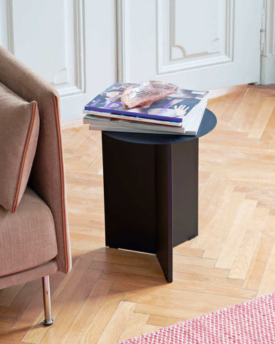 HAY Slit Side Table Wood High, black