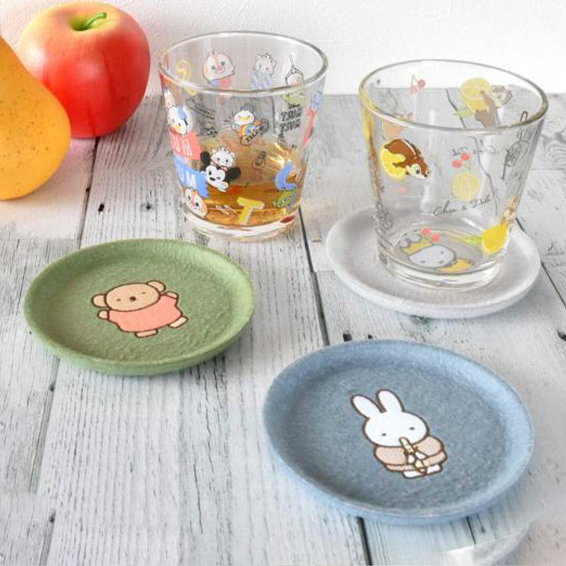 Miffy Felt Coaster/Mini Tray 10cmø, Green