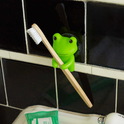 Kikkerland toothbrush holder, frog