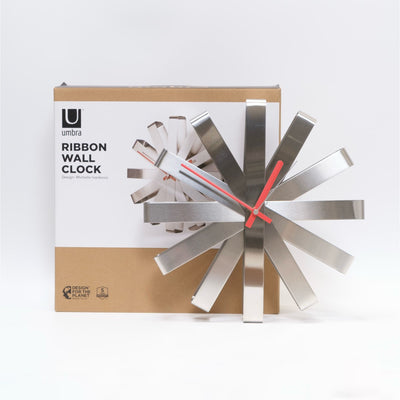 refurbished | Umbra Ribbon wall clock ø30, steel