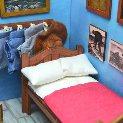 Today is Art Day Bedroom in Arles Miniature Wooden Room