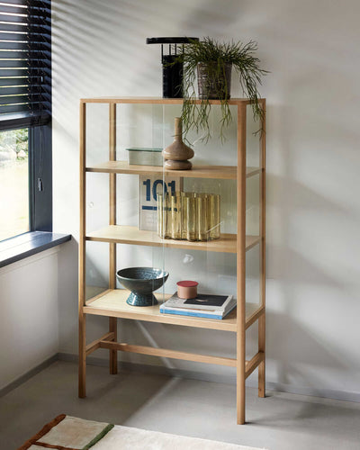 Hubsch District storage box small, pink/red