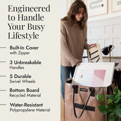 Hulken® Original rolling tote bag medium, rose gold