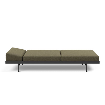 Innovation Living Puri daybed with oak table, 535 boucle forest green