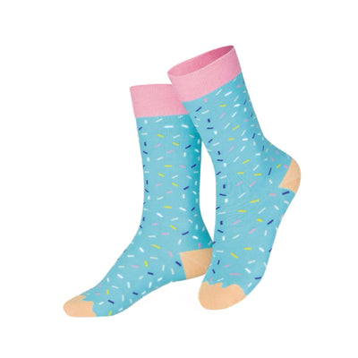 EMS Joe's Donut socks for kids, blue