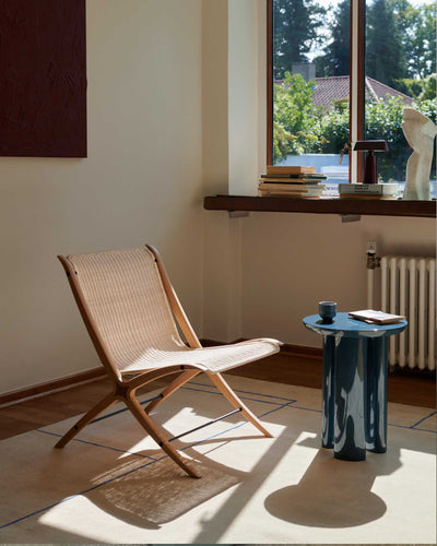 &Tradition Tung JA3 side table, steel blue