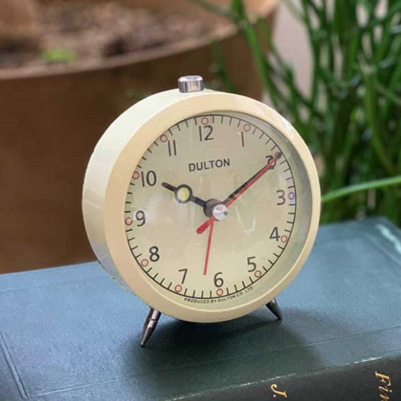 Dulton alarm clock, ivory