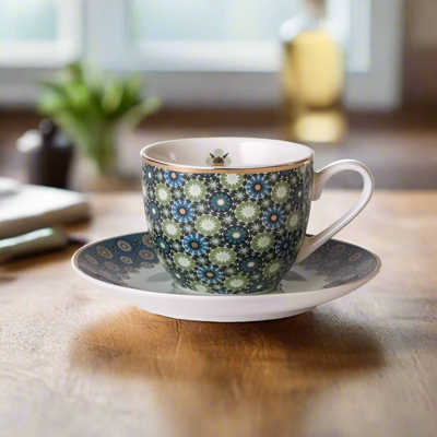 Images d'Orient Espresso cups with saucers set of 4, Andalusia