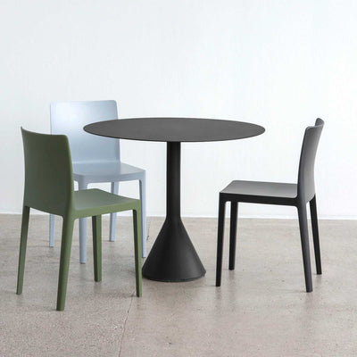 HAY Palissade cone table Ø90 & Elementaire chair Outdoor Cafe set