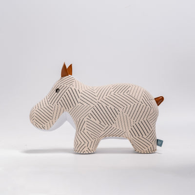 refurbished | Zuny bookend, hippo kvadrat razzle dazzle white