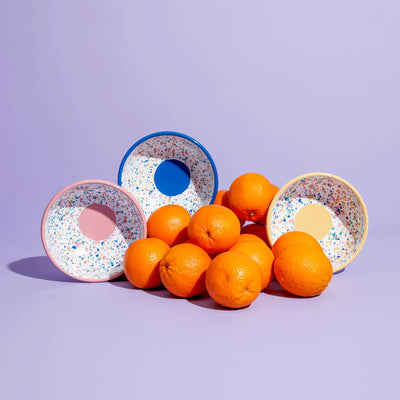 Kapka Enamel Wonder Wheel Bowl, Pink